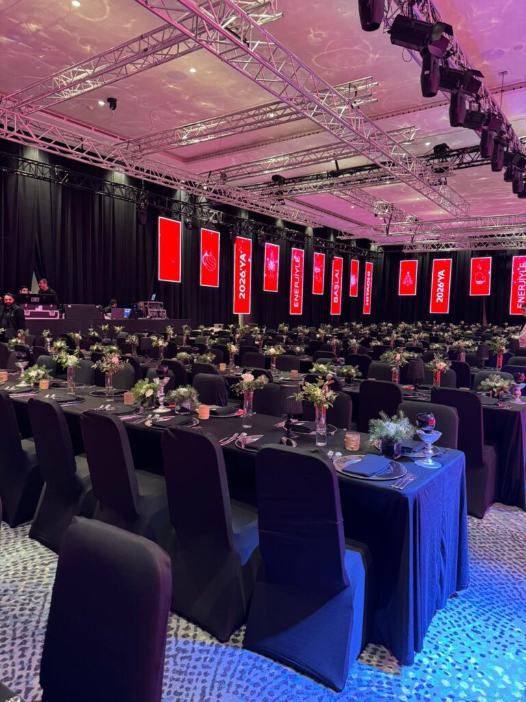 Kurumsal Gala Organizasyonu İstanbul Address Hotel Dekoru